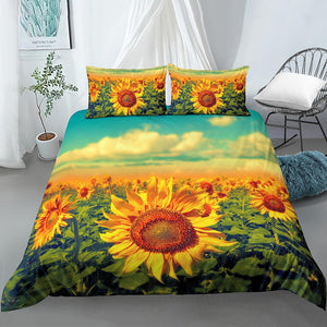 Sun Flower Field Bedding Set - Beddingify