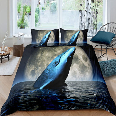 Image of Ocean Whale Bedding Set
