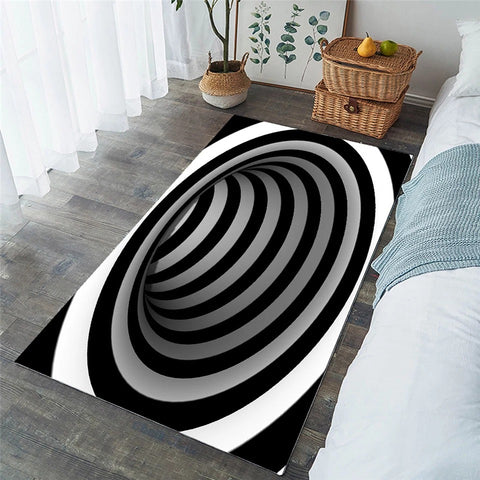 Image of Swirl Optical Illusion Pattern SWDD8288 Rug