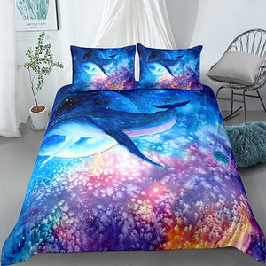 Magical Blue Whale Bedding Set - Beddingify