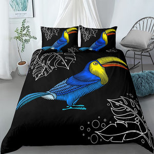 Colored Tucan Bedding Set - Beddingify