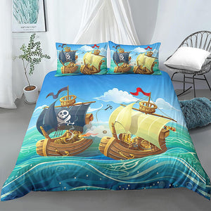 Pirate Ship Bedding Set - Beddingify