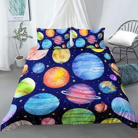 Painted Planetary Bedding Set - Beddingify