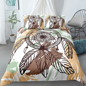 Brown Dreamcatcher Bedding Set - Beddingify