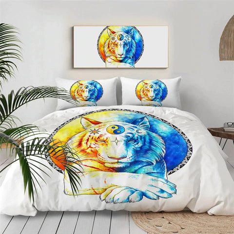 Image of Yin Yang Tigers By JoJoesArt Bedding Set - Beddingify