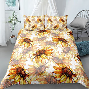 Dried Sunflowers Bedding Set - Beddingify