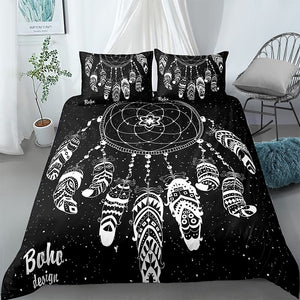 Boho Dreamcatcher Cosmic Bedding Set - Beddingify