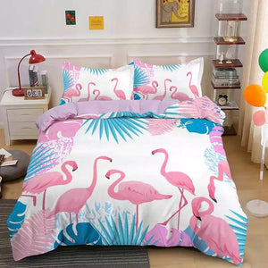 A Flamboyant Of Flamingos Bedding Set - Beddingify