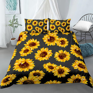 Sunflower Patterns Bedding Set - Beddingify