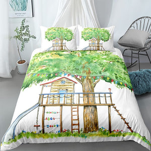 Painted Treehouse Bedding Set - Beddingify