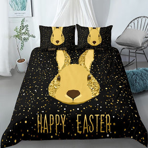 Happy Easter Starry Bedding Set - Beddingify
