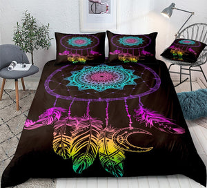 Disco Color Dreamcatcher Bedding Set - Beddingify