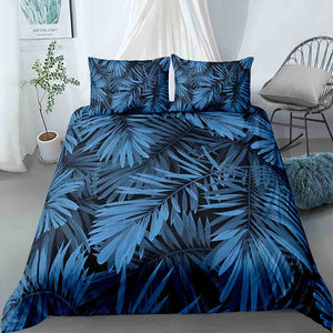 Negative Color Leave Bedding Set - Beddingify