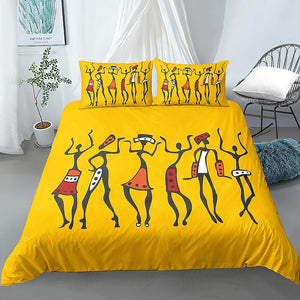 African Ethnic Dances Bedding Set - Beddingify