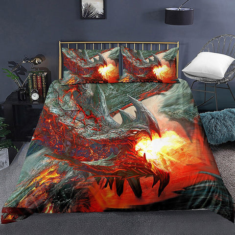 Magma Dragon Bedding Set - Beddingify