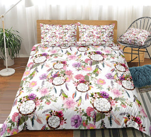 Floral Dreamcatchers Patterns Bedding Set - Beddingify