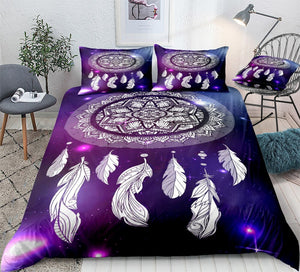 White Dreamcatcher Mystical Bedding Set - Beddingify