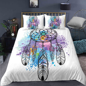 Color Sprayed Dreamcatcher Bedding Set - Beddingify