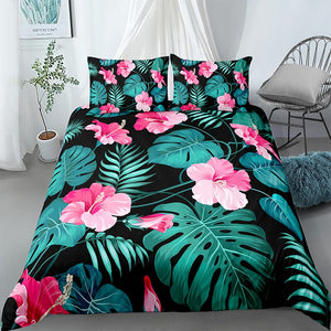 Painted Lily Black Bedding Set - Beddingify