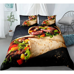 3D Tacos Bedding Set - Beddingify