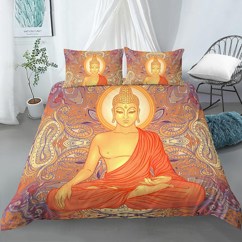 Meditating Buddha Bedding Set - Beddingify