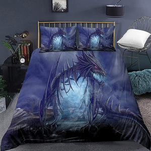 Ghostly Dragon Bedding Set - Beddingify