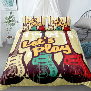 Lets Play Guitars Bedding Set - Beddingify