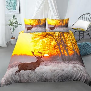 Frozen Forest At Dawn Bedding Set - Beddingify