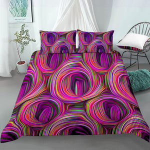 Psychedelic Color Rolls Bedding Set - Beddingify