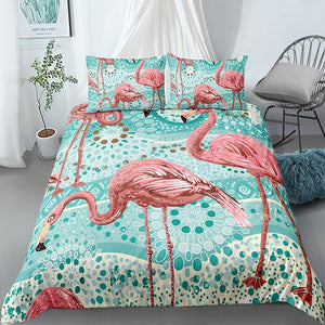 Chilling Flamingos Bedding Set - Beddingify