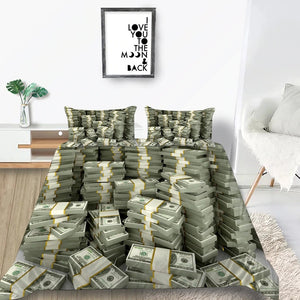 3D Moneystack Bedding Set - Beddingify