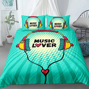 Music Lover Headset Bedding Set - Beddingify