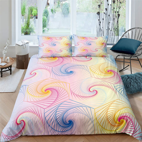 Image of Simple Colorful Texture Bedding Set