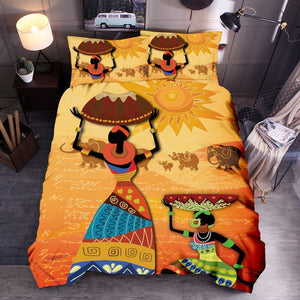 African Tray Ladies Bedding Set - Beddingify