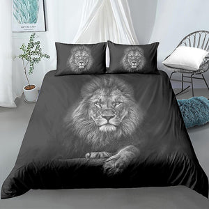 B&W Stern Lion Bedding Set - Beddingify