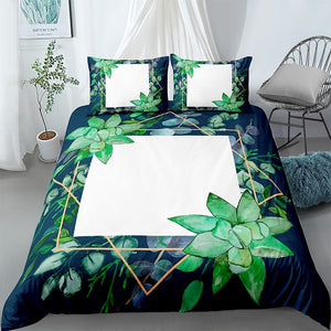 Flora Framed White Box Bedding Set - Beddingify