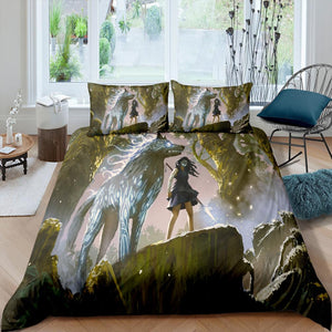 Warmonger 3 Pcs Quilted Comforter Set - Beddingify