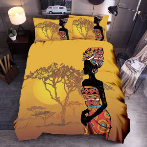 Slim African Lady Bedding Set - Beddingify