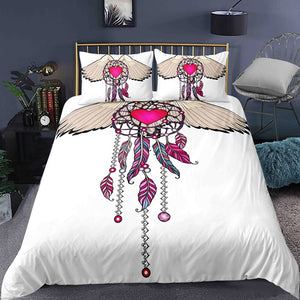 Winged Heart Dreamcatcher Bedding Set - Beddingify
