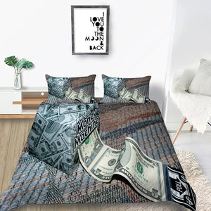3D Money Machine Bedding Set - Beddingify
