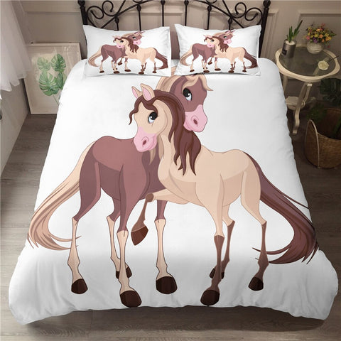 Image of Lovely Horse Bedding Set