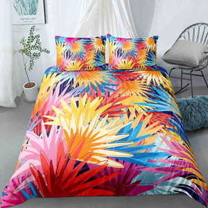 Tropical Flora Warm Bedding Set - Beddingify