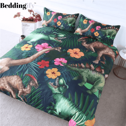 Image of Jurassic Comforter Set - Beddingify