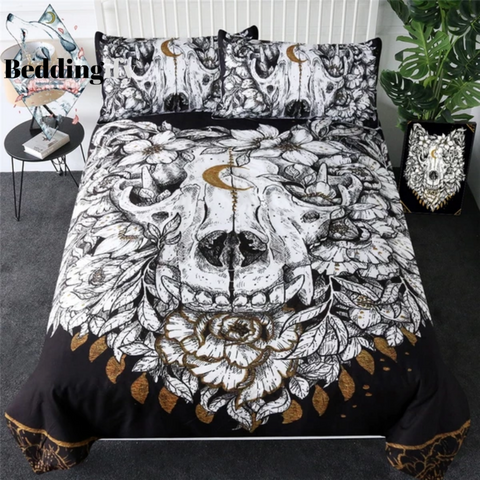 Image of Floral Leaf Comforter Set - Beddingify