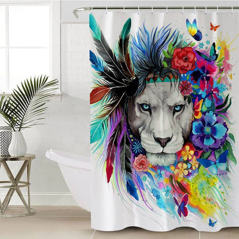Image of Warchief Lioness Shower Curtain