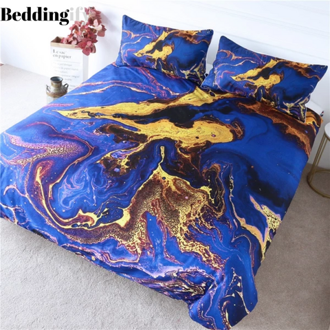 Image of Liquid Marble Comforter Set - Beddingify