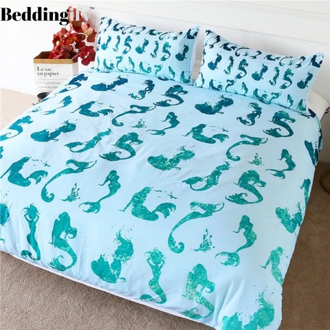 Image of Little Mermaid Comforter Set - Beddingify