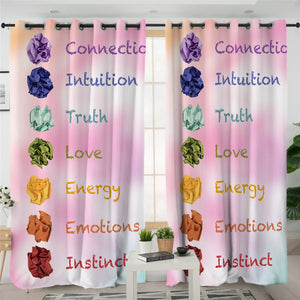 Meaning Of Colors Pink 2 Panel Curtains