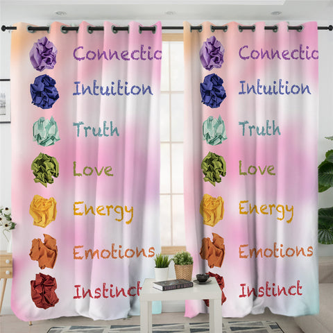 Image of Meaning Of Colors Pink 2 Panel Curtains