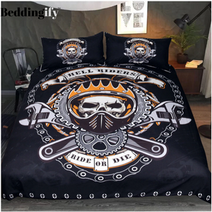 Mechanical Skull Bedding Set - Beddingify